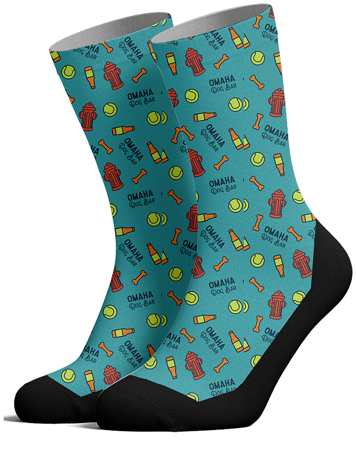Omaha Dog Bar Custom Pup Socks
