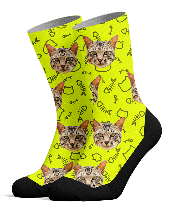Custom Cat Face Socks - The Sock Gallery