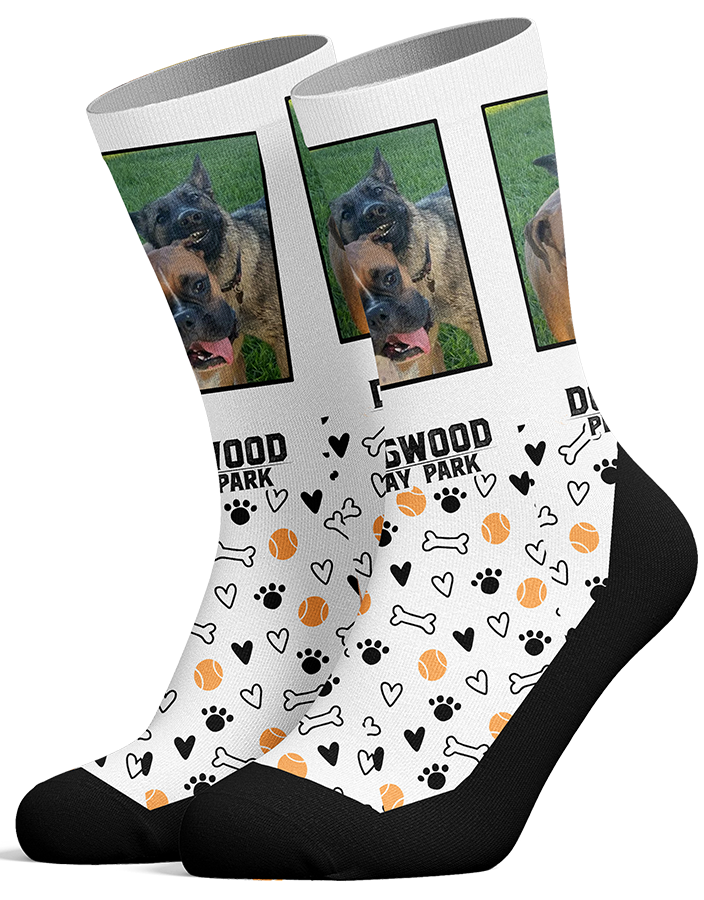 Dogwood Play Park Full Crew Custom Pup Socks