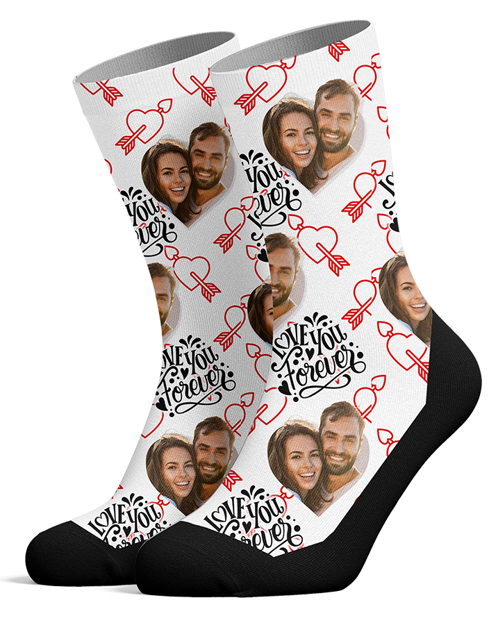 Love You Forever Custom Socks