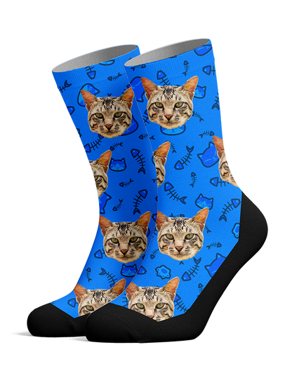 Custom Cat Face Socks - The Sock Gallery
